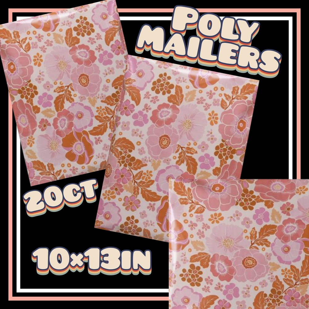 Floral Poly Mailers - 20 Pack